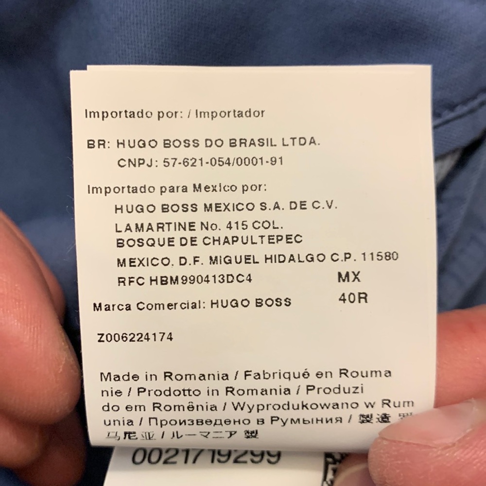 50R mens Hugo Boss jacket